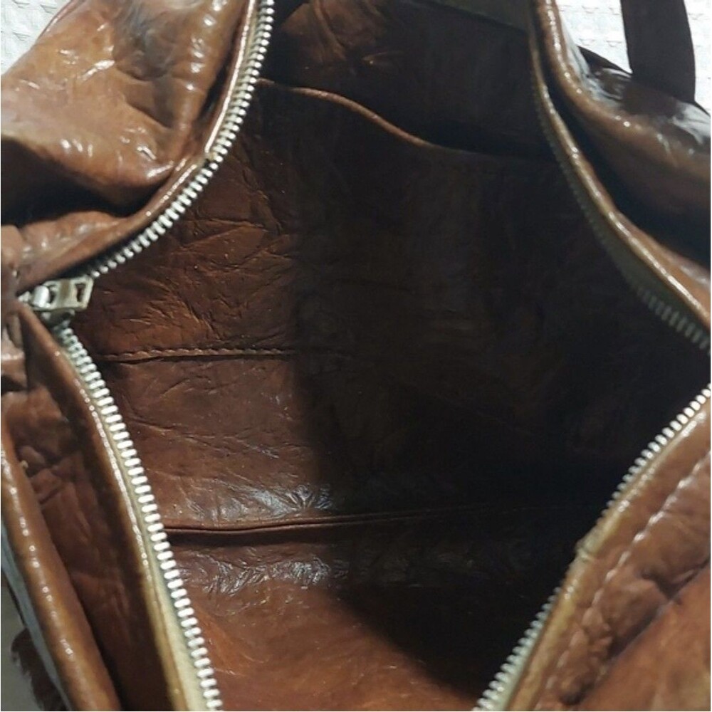 vintage leather patchwork purse - Picture 4 of 6